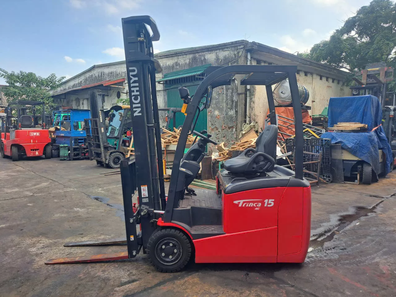 Xe nâng điện hiệu NICHIYU  model : FBT15PN-80-400SF