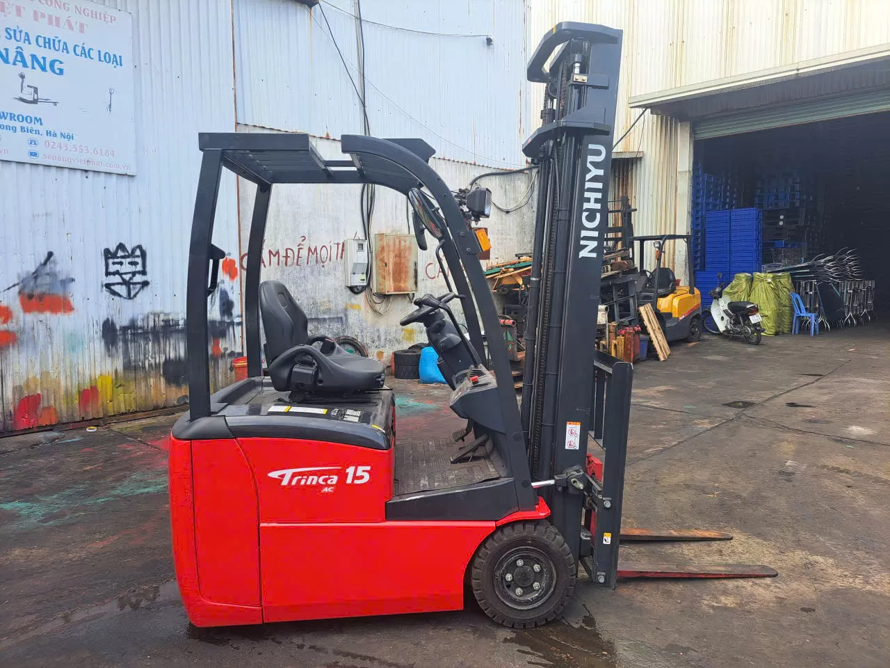 Xe nâng điện hiệu NICHIYU  model : FBT15PN-80-400SF
