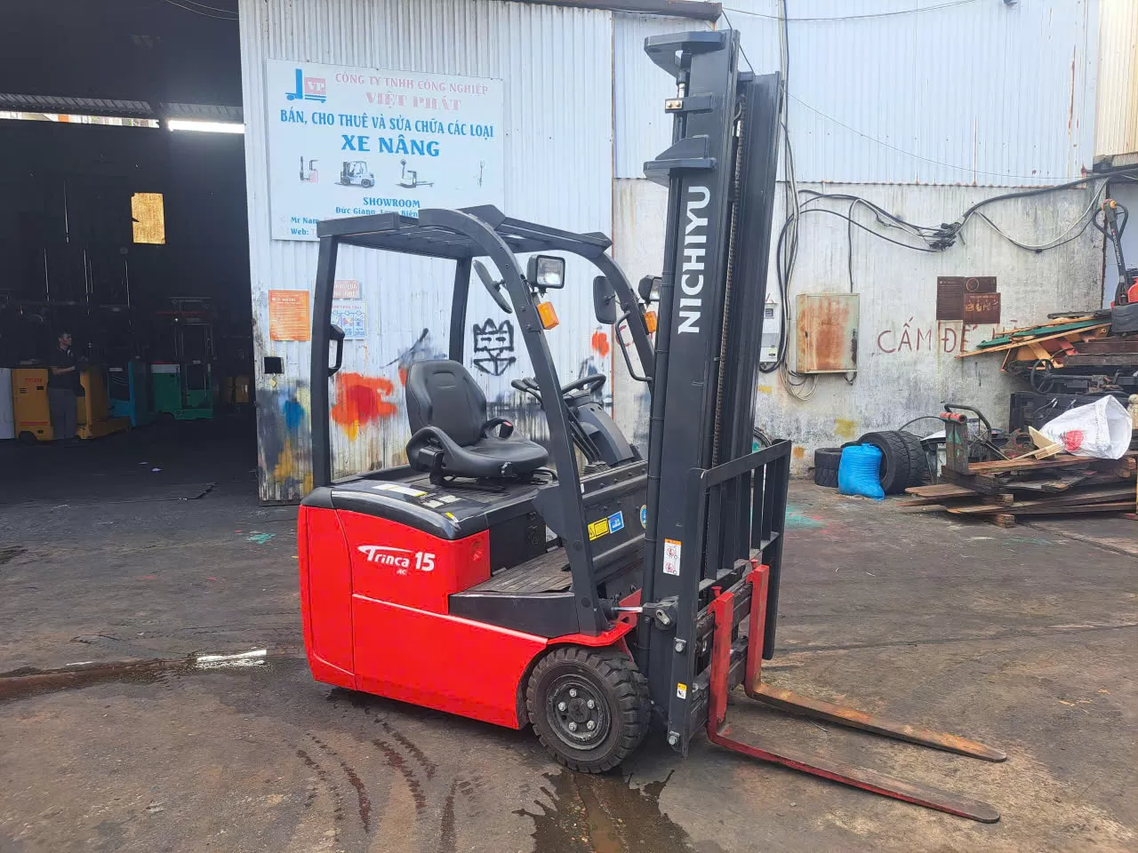 Xe nâng điện hiệu NICHIYU  model : FBT15PN-80-400SF